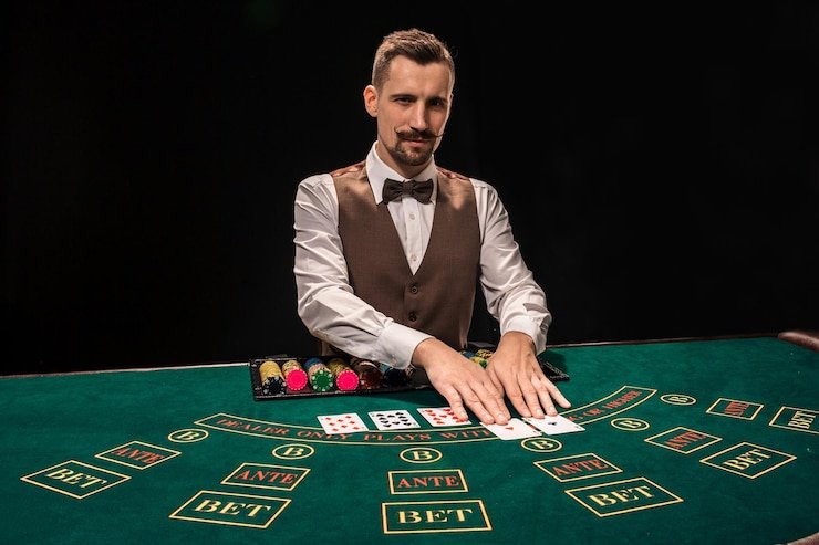 mufapp live-dealer studio with professional croupiers hosting blackjack and roulette tables in HD